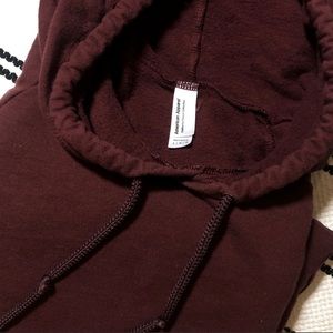 american apparel unisex hoodie size L